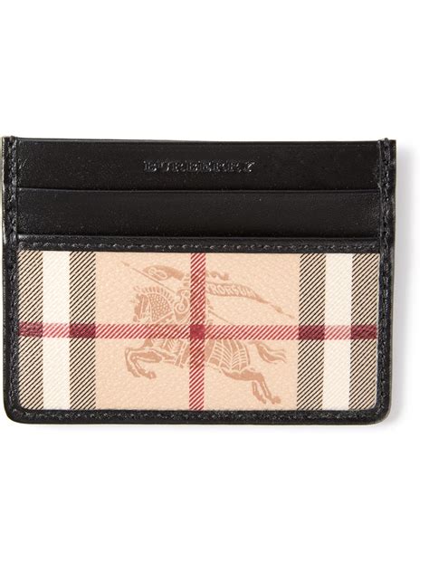 burberry card holder men's sale|Burberry men's wallet card holder.